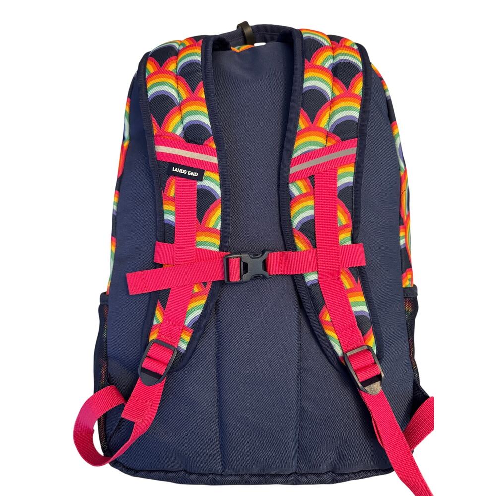 Lands' End Kids ClassMate Rainbow Backpack Like New - Picture 2 of 10